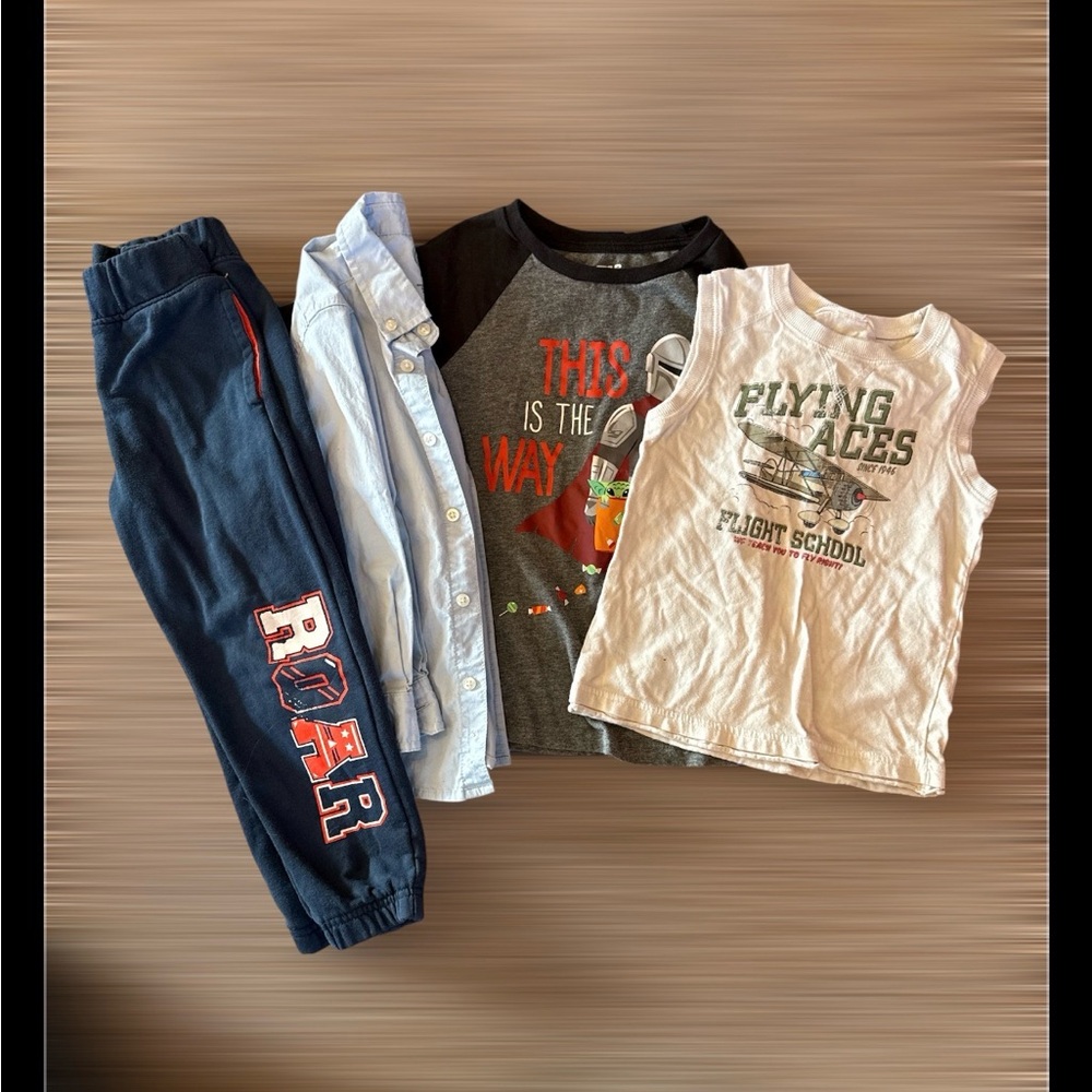 Kids Graphic T-Shirts and Pants Set